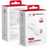 Forcell Carbon CC50-1A1C 38W USB-C PD + USB-A QC 3.0 Cargador de coche - Blanco