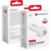Forcell Carbon CC50-1A1C 38W USB-C PD + USB-A QC 3.0 Cargador de coche - Blanco