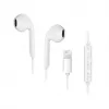 Forcell F-Audio HR-ME25 auriculares in-ear Lightning con micrófono y mando, blanco