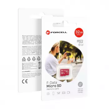 Forcell F-DATA Tarjeta de memoria microSDHC 32GB UHS-I U3 Class 10