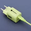 Forcell F-Energy GaN III VT-41 cargador de pared GaN 33 W, 1x USB-C PD 3.0/PPS y 1x USB-A QC 4.0, verde