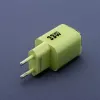 Forcell F-Energy GaN III VT-41 cargador de pared GaN 33 W, 1x USB-C PD 3.0/PPS y 1x USB-A QC 4.0, verde