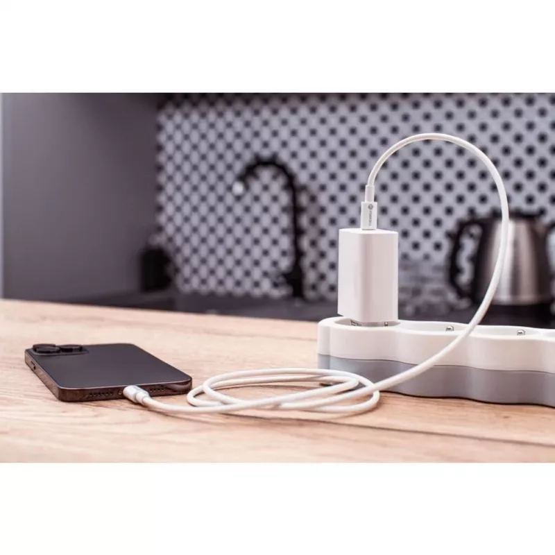 Forcell F-Energy cable USB-C a USB-C QC4.0 PD 5A 100W 3 m blanco C339