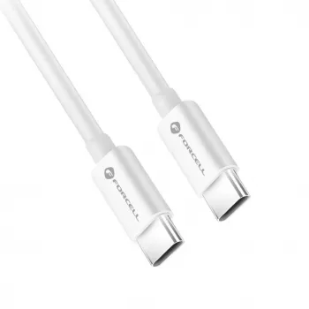 Forcell F-Energy cable USB-C a USB-C QC4.0 PD 5A 100W 3 m blanco C339