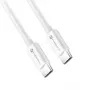 Forcell F-Energy cable USB-C a USB-C QC4.0 PD 5A 100W 3 m blanco C339