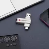 Forcell Pendrive 64GB USB 3.2 Gen 1 (USB-A / USB-C) F-Data Metal Duo plata