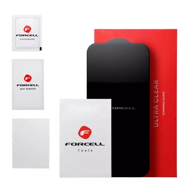 Forcell Ultra Clear Glass lámina protectora de cristal templado para Samsung Galaxy S22 / S23 - negro
