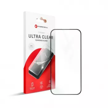 Forcell Ultra Clear Glass protector de pantalla de cristal templado para Xiaomi Redmi 14C, marco negro