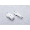 Forcell VT-41 Cargador de pared GaN III 33W con 1x USB-C PD 3.0 y 1x USB-A QC 4.0 (blanco)