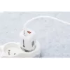 Forcell VT-41 Cargador de pared GaN III 33W con 1x USB-C PD 3.0 y 1x USB-A QC 4.0 (blanco)