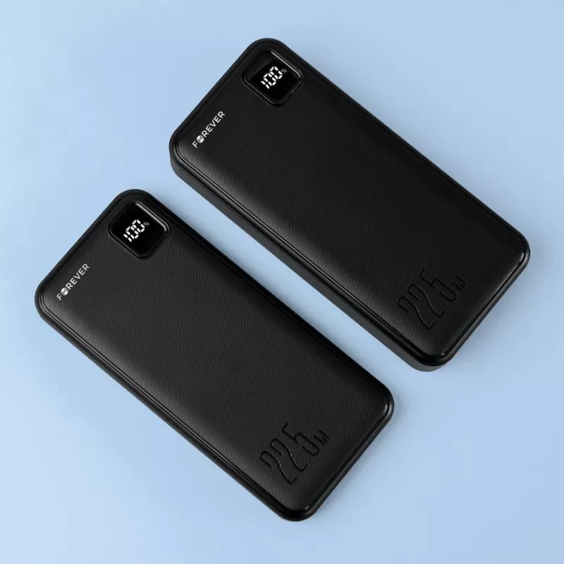 Batería externa Forever TB-300L PD QC 22.5W 20000 mAh negra