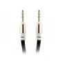 Cable AUX universal FOREVER 3,5 mm jack a jack, 1 m, negro