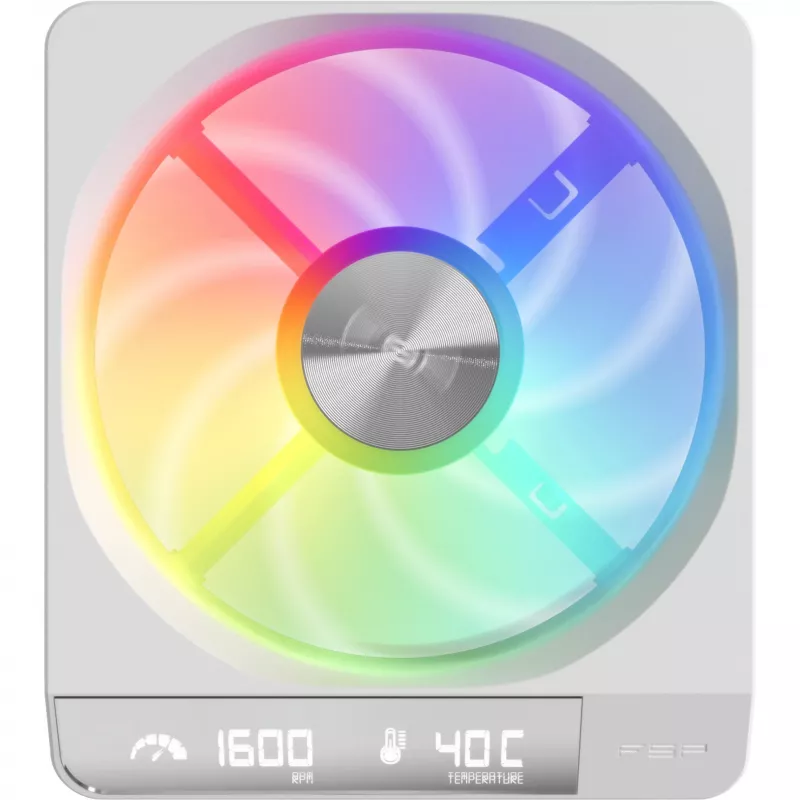 Fortron ZENFAN 120 White ventilador 120mm PWM ARGB