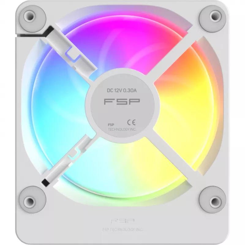 Fortron ZENFAN 120 White ventilador 120mm PWM ARGB