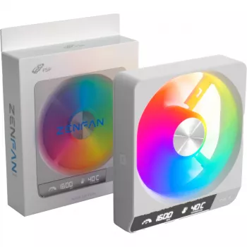 Fortron ZENFAN 120 White ventilador 120mm PWM ARGB