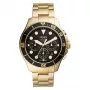 Fossil FS5727 Reloj cronógrafo de cuarzo hombre 46mm esfera negra piel negra