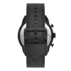 Fossil FS5874 Reloj de hombre con esfera azul y correa de piel marrón 42mm