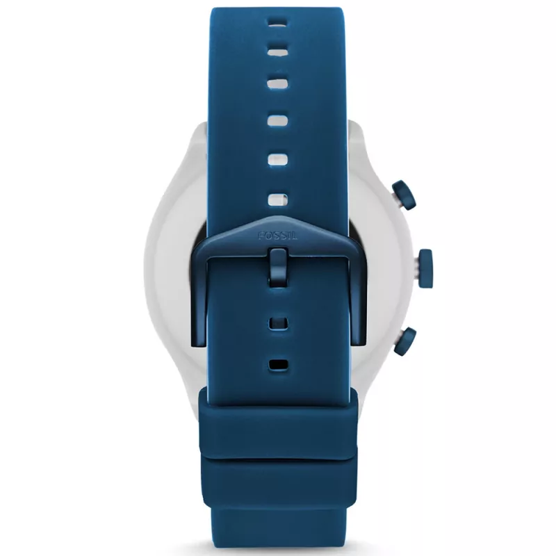 Fossil FTW4036 Gen 5 Smartwatch 44mm Acero Inoxidable Correa de Silicona Wear OS