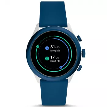 Fossil FTW4036 Gen 5 Smartwatch 44mm Acero Inoxidable Correa de Silicona Wear OS