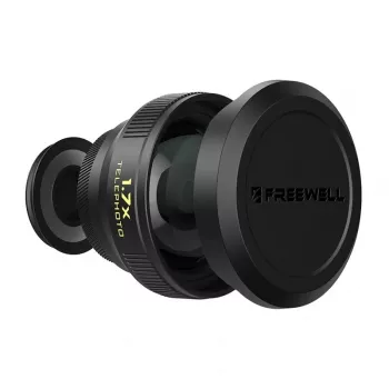 Freewell Objetivo teleobjetivo para smartphone 1,7x, soporte de 17 mm