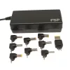 FSP NB 45W Adaptador universal para ultrabook - 19V 2.37A, 8 puntas, Negro
