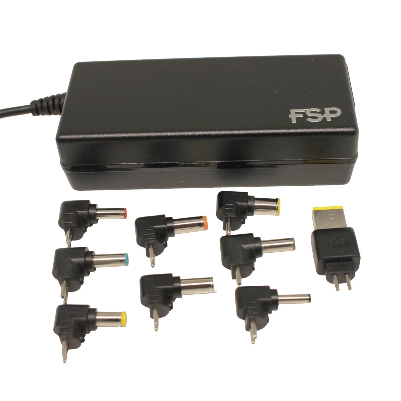 FSP NB 45W Adaptador universal para ultrabook - 19V 2.37A, 8 puntas, Negro