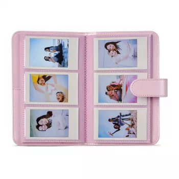 Fujifilm Instax Mini Álbum Candy Pink – álbum de fotos de 64 bolsillos para fotos Instax Mini