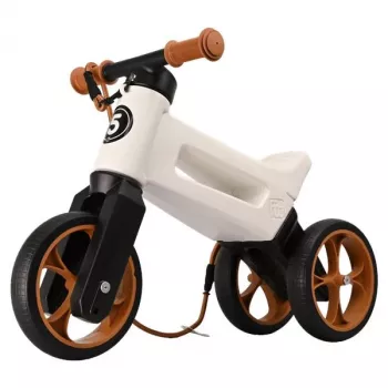 FUNNY WHEELS Rider Super bicicleta sin pedales, perla / marrón
