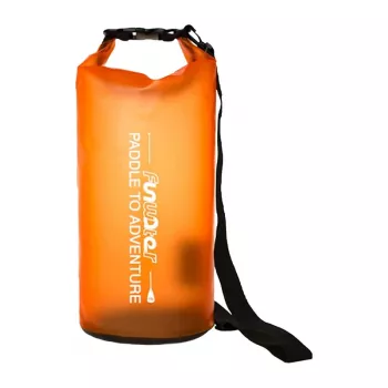 Bolsa seca impermeable FunWater de 10L – saco de almacenamiento de PVC con cierre enrollable y correa para el hombro para kayak, barco, camping y viajes