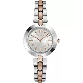 Reloj analógico de cuarzo de mujer FURLA Arco Chain WW00002004L5 34mm acero inoxidable plata