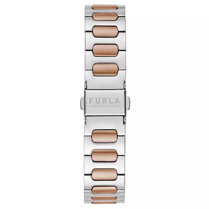 FURLA Arco Chain reloj de mujer de cuarzo 38mm brazalete de malla milanesa de acero inoxidable oro rosa