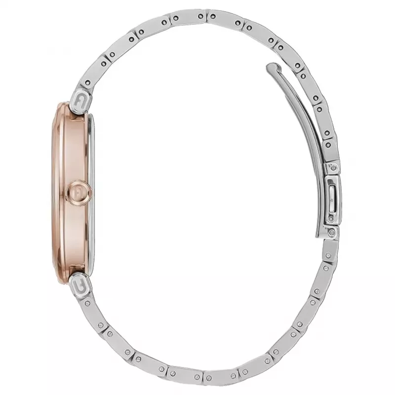 FURLA Arco Chain reloj de mujer de cuarzo 38mm brazalete de malla milanesa de acero inoxidable oro rosa