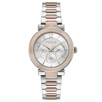 FURLA Arco Chain reloj de mujer de cuarzo 38mm brazalete de malla milanesa de acero inoxidable oro rosa