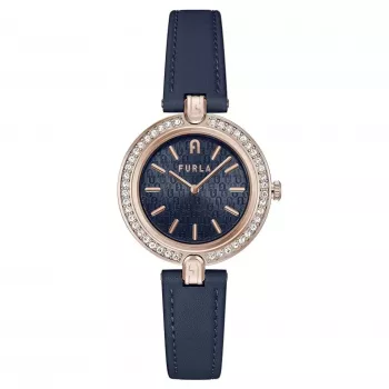 FURLA Reloj de mujer Arco Chain WW00002006L3 34mm Acero inoxidable oro rosa