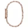 FURLA Arco Mini reloj de mujer de cuarzo WW00004008L3 30mm plateado esfera blanca correa de piel negra