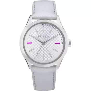 FURLA Giada Reloj de mujer de cuarzo 35mm caja de acero inoxidable correa de piel rosa R4251101504