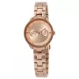 FURLA Giada reloj de mujer de cuarzo R4253102518 31mm caja de acero inoxidable con PVD oro rosa correa de piel rosa esfera plateada