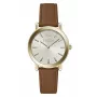 FURLA Giada Reloj de cuarzo para mujer WW00003002L2 38mm Esfera plateada Correa de piel azul