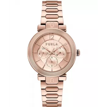 FURLA Giada Reloj de cuarzo para mujer WW00011006L3 38mm plata piel rosa