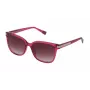 Furla SFU336 Gafas de sol para mujer - Montura de acetato Havana con lentes degradadas marrones - 55/18/135 mm