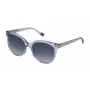 FURLA SFU337-5497DY gafas de sol de mujer, montura de acetato Havana marrón, cristales marrones degradados, 54 mm
