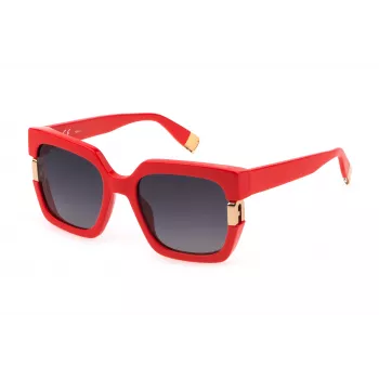 FURLA SFU624-5405GQ Gafas de sol de mujer Havana acetato marrón policarbonato 54/20/140 mm