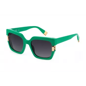 Gafas de sol geométricas de mujer FURLA SFU624-54092X Havana de acetato 54 mm