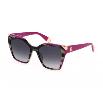Gafas de sol cat eye de mujer Furla SFU686V5405GZ Havana marrón degradado 54mm