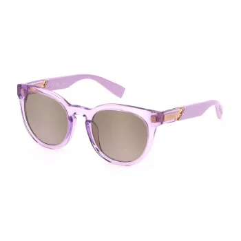 FURLA SFU687-516PFG gafas de sol de mujer Havana montura de acetato cristales marrones degradados 51 mm