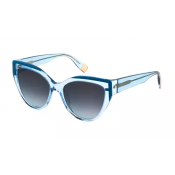 Gafas de sol de mujer FURLA SFU694-5506N1 cat eye - Montura de acetato, lentes de policarbonato, protección UV400 - 55/18/140 mm