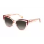 FURLA SFU694-5509TU gafas de sol mujer - montura de plástico geométrica, lentes de policarbonato, protección UV400, 55/18/140 mm