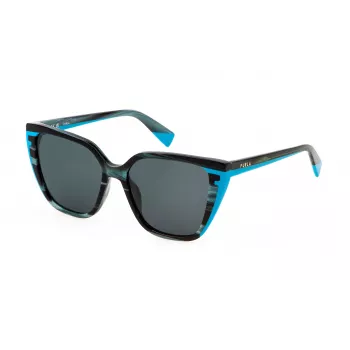 Gafas de sol Cat-Eye de mujer FURLA SFU782-5506M8 havana marrón degradado 55 mm