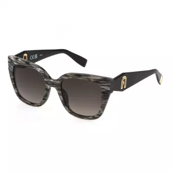 Furla SFU812-5306BZ Gafas de sol mujer montura marrón Havana lentes marrón degradado 53mm