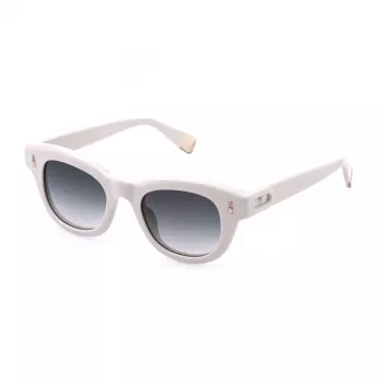 FURLA SFU986-480816 Gafas de sol mujer, montura Havana, lentes marrón degradado, 48/20/140 mm